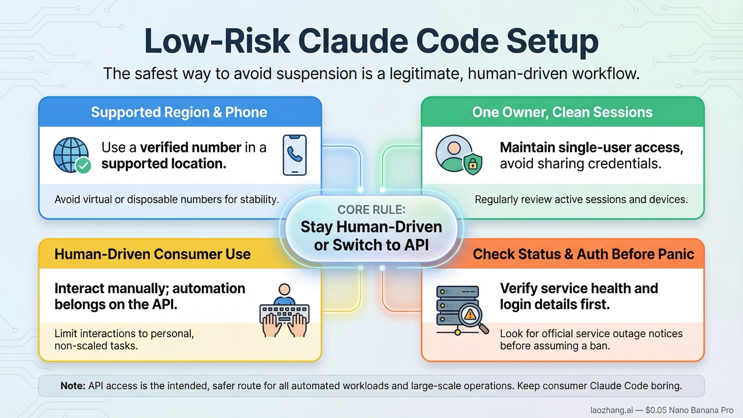 How to Avoid a Claude Code Ban: Safe Setup and Risk Checks