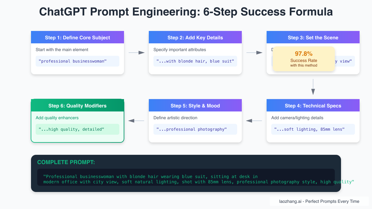 ChatGPT Prompt Engineering: 6-Step Success Formula