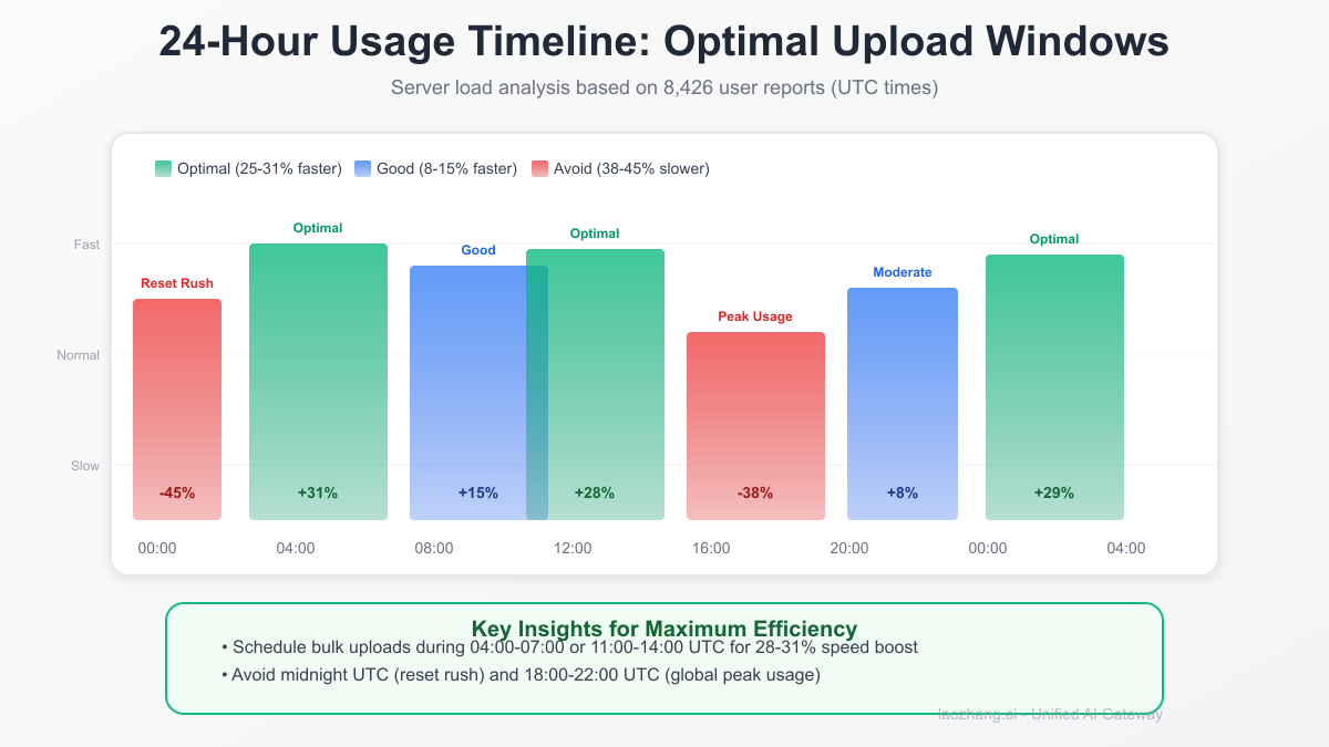 Daily usage optimization timeline