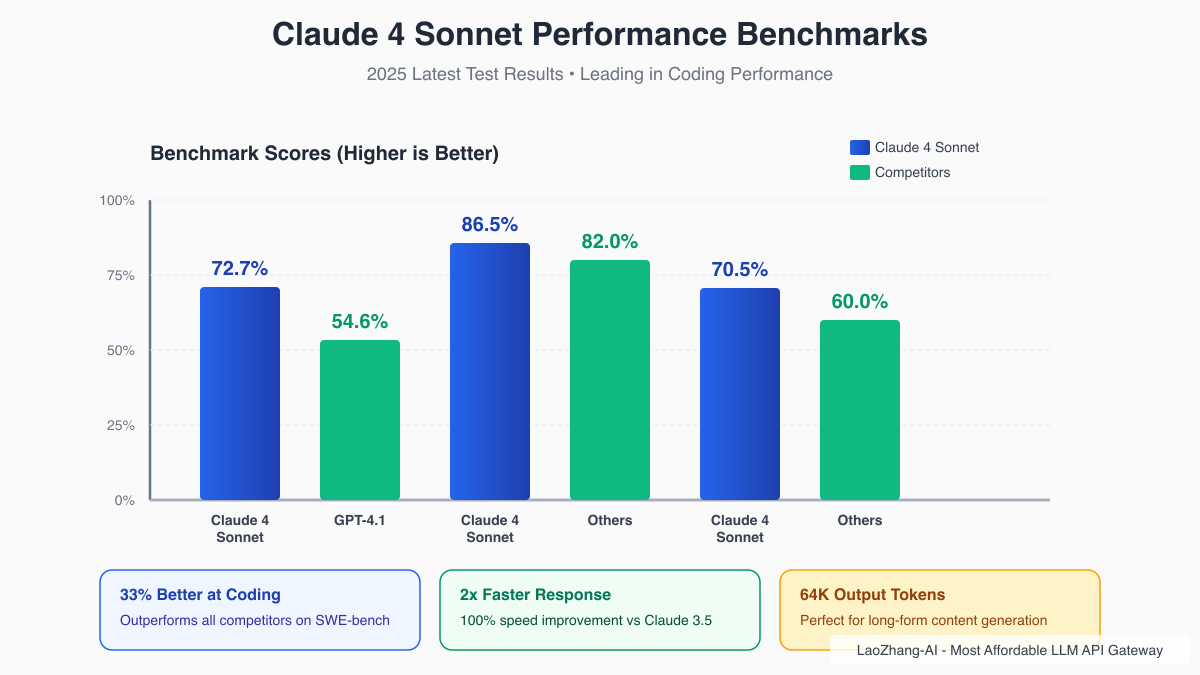 Claude 4 Sonnet Performance Benchmarks