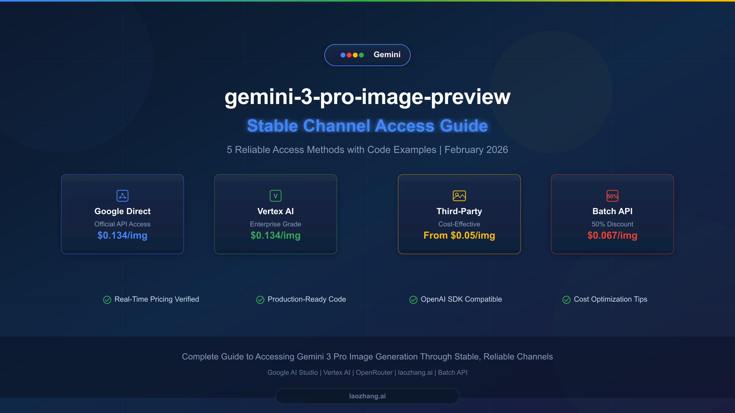 Gemini-3-Pro-Image-Preview Stable Channel: 5 Reliable API Access Methods (2026)