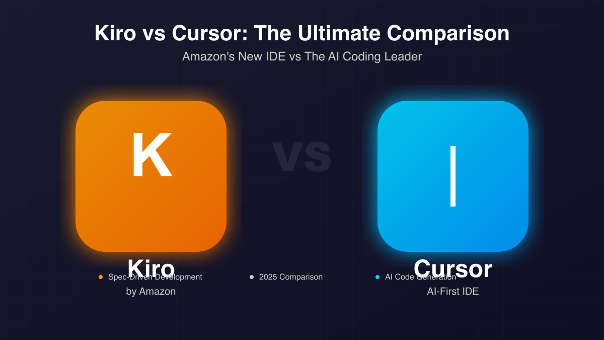 Kiro vs Cursor: Complete 2025 Comparison of AI-Powered IDEs