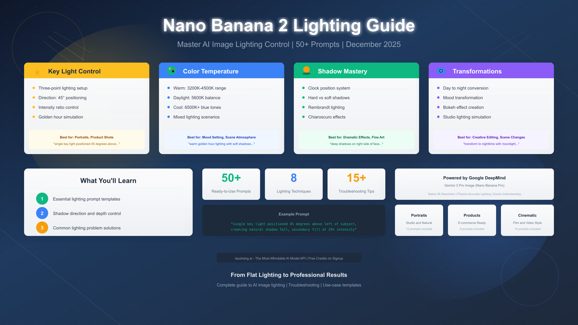 Nano Banana 2 Lighting Guide: Master AI Image Lighting Control in 2025