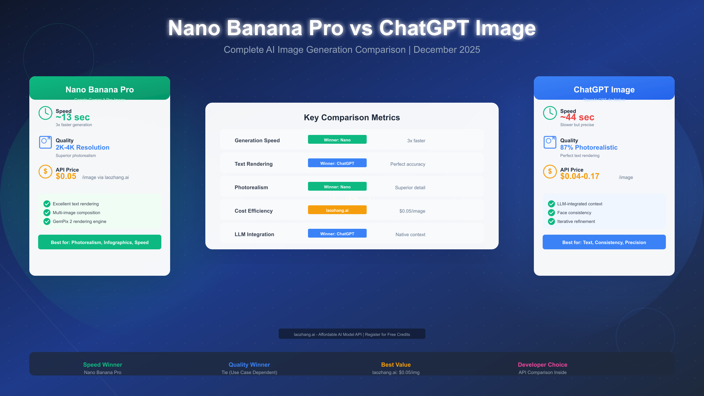 Nano Banana Pro vs ChatGPT Image Generator: Complete 2025 Comparison