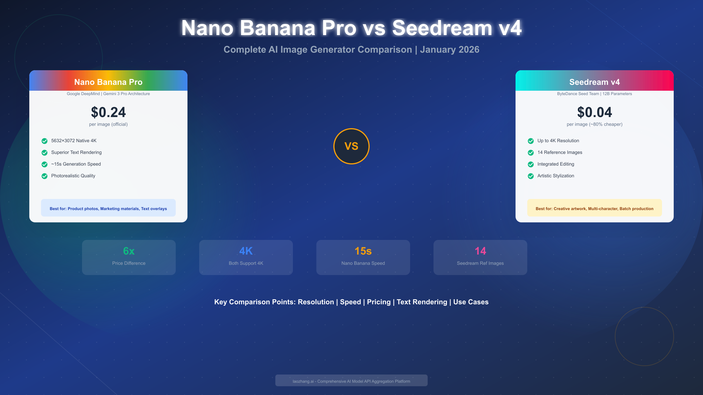 Nano Banana Pro vs Seedream v4: Complete AI Image Generator Comparison (January 2026)