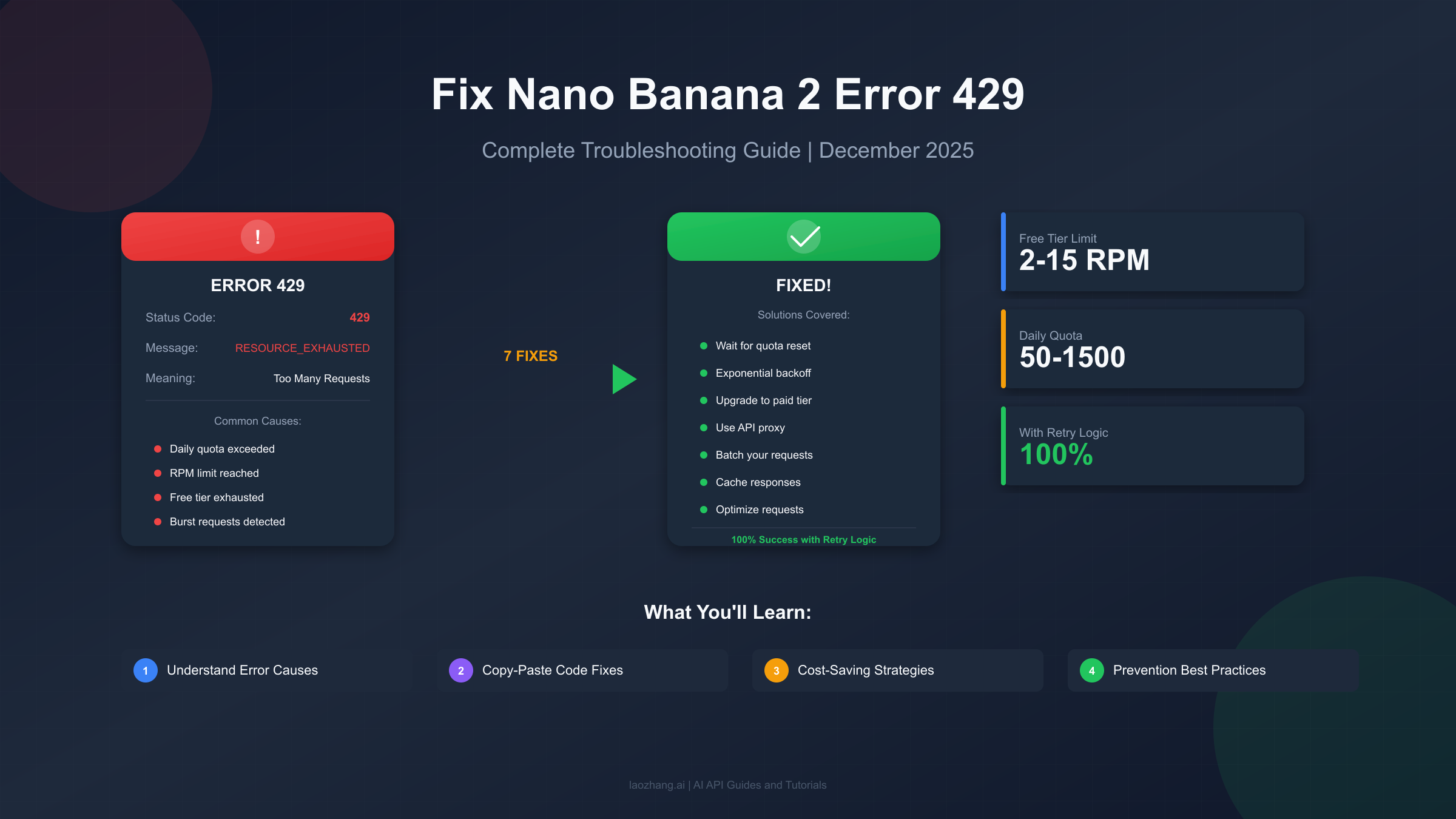 Fix Nano Banana 2 Error 429: Complete Troubleshooting Guide (2025)