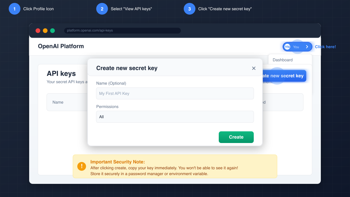 OpenAI Platform Interface Guide