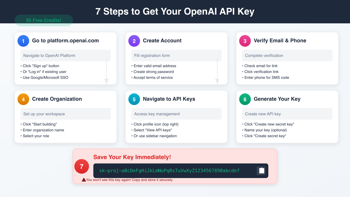7 Steps to Get OpenAI API Key