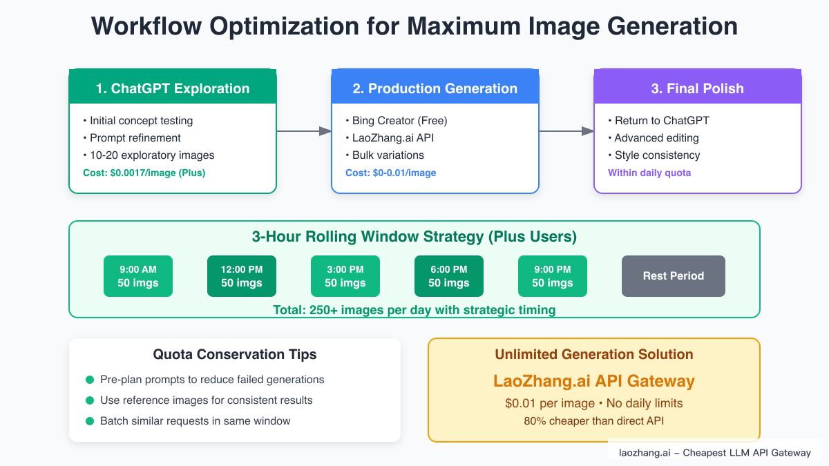 Workflow Optimization for ChatGPT Image Generation