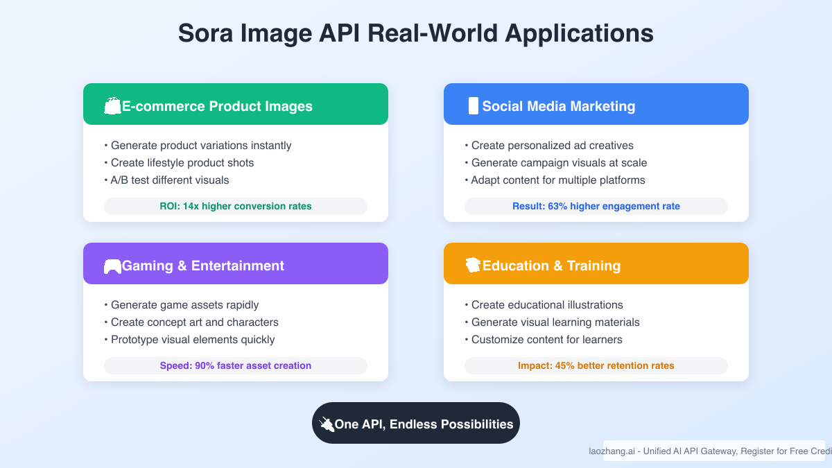 Sora Image API Real-World Applications