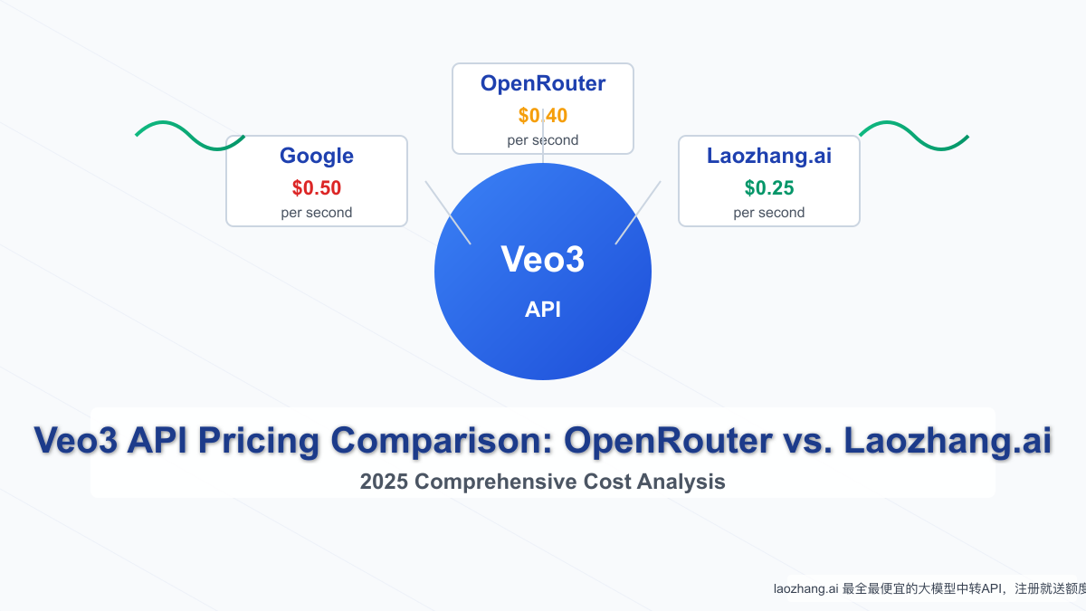 Veo3 API Pricing Comparison: OpenRouter vs. Laozhang.ai 2025 Analysis