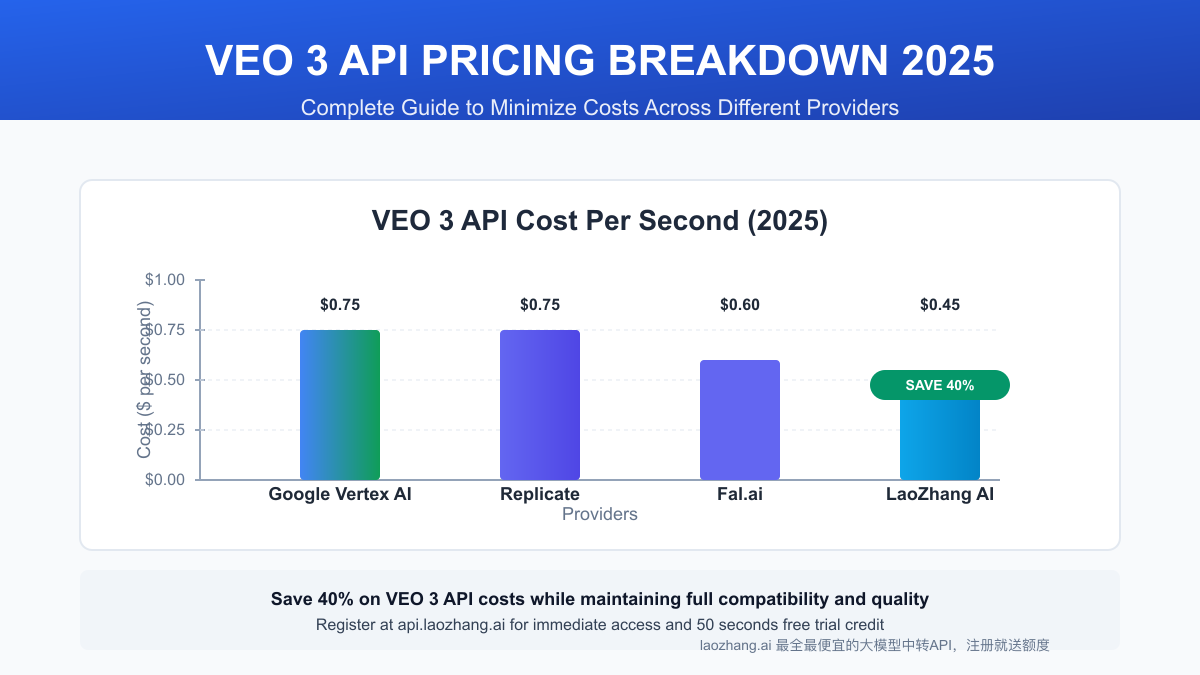 VEO 3 API Pricing Breakdown 2025: Complete Guide to Minimize Costs
