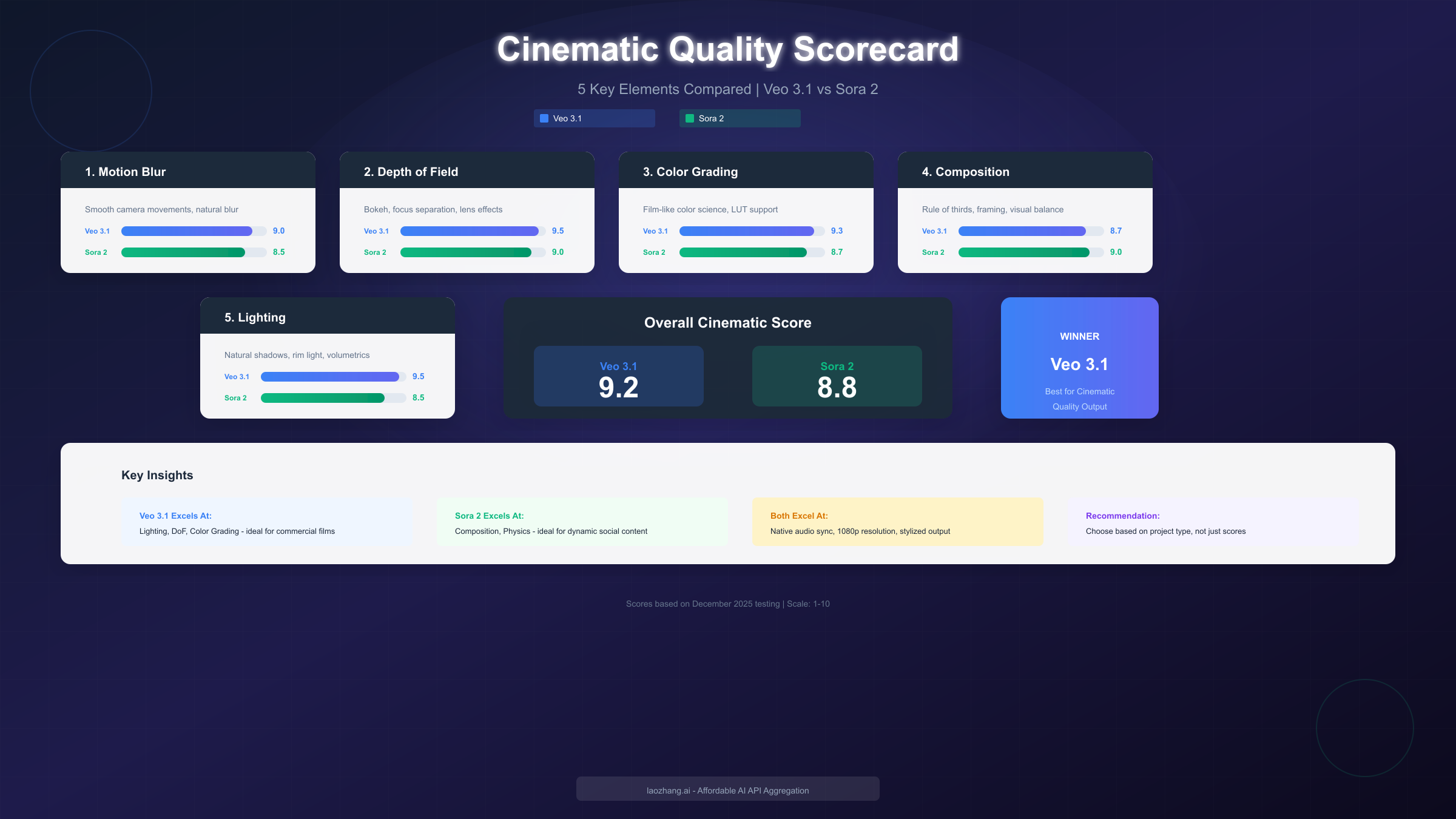 Cinematic quality comparison between Veo 3.1 and Sora 2