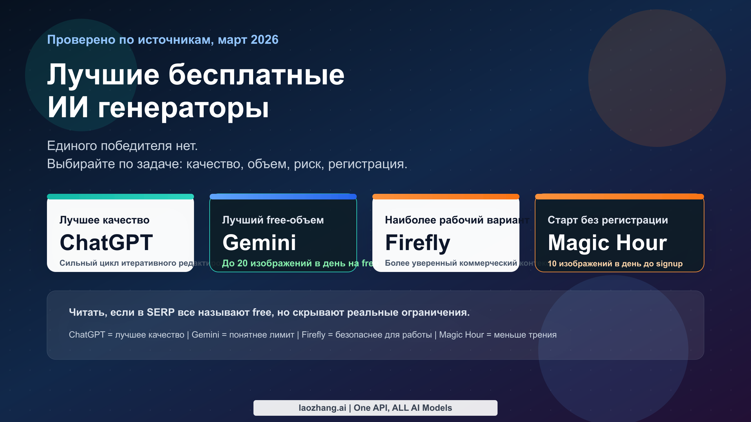 Сравнение лучших бесплатных онлайн ИИ генераторов изображений в 2026 году