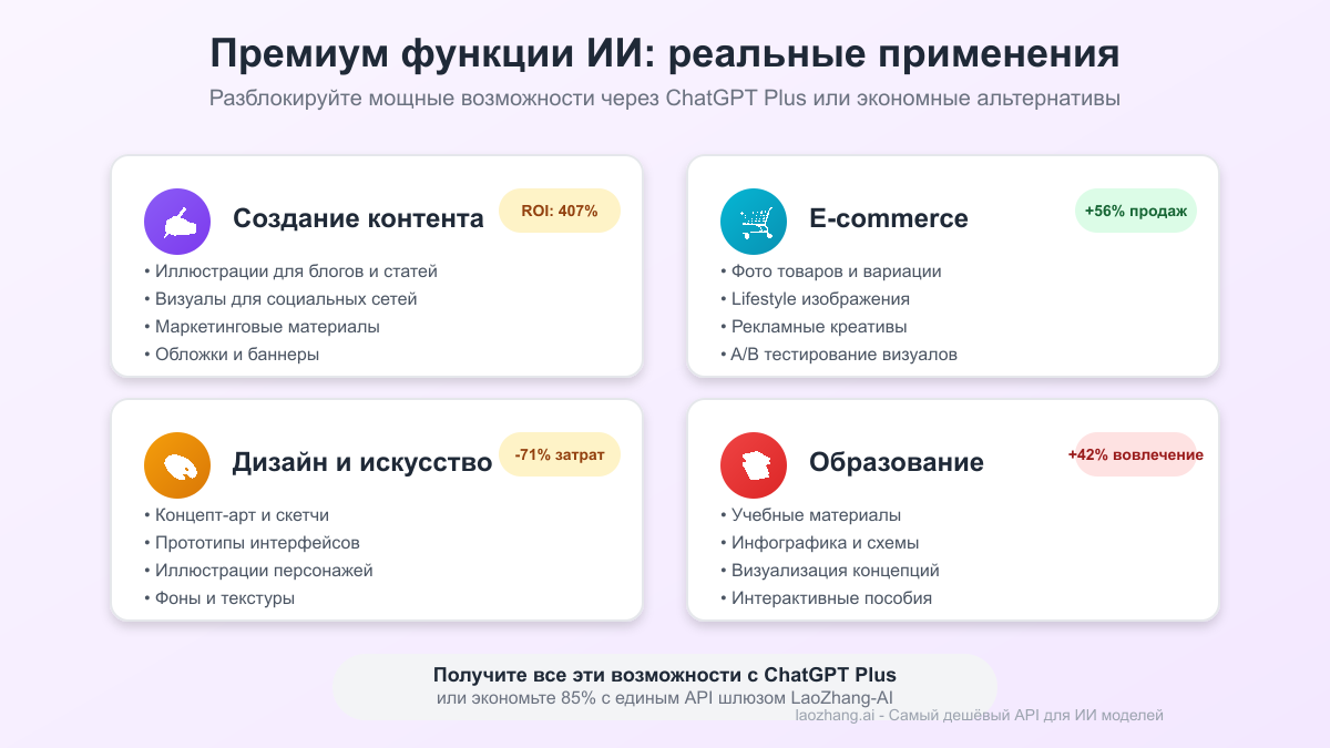 Примеры использования премиум функций ИИ