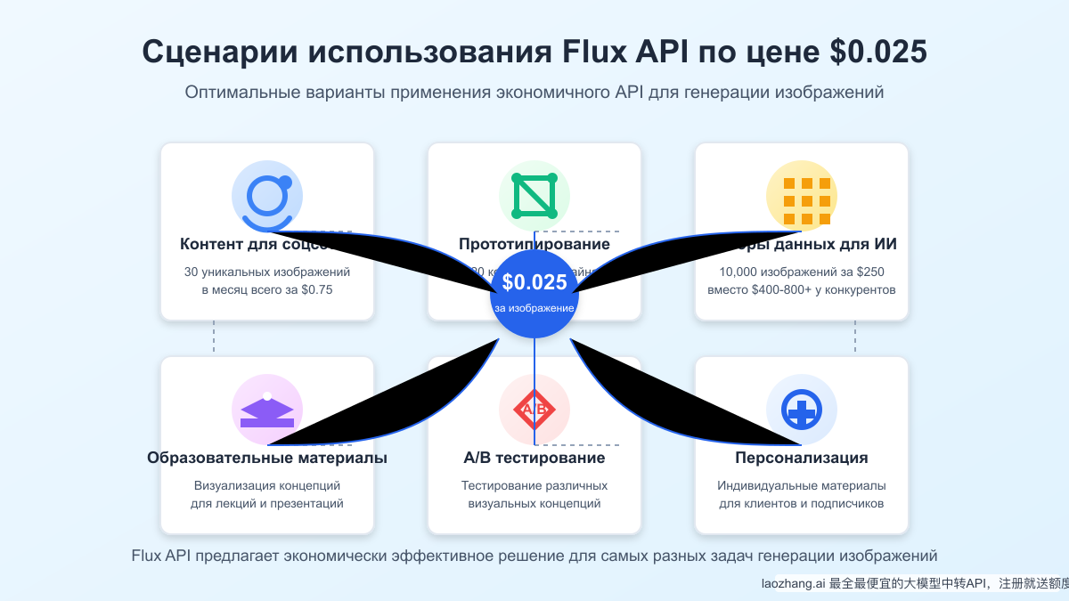 Сценарии использования экономичного API Flux