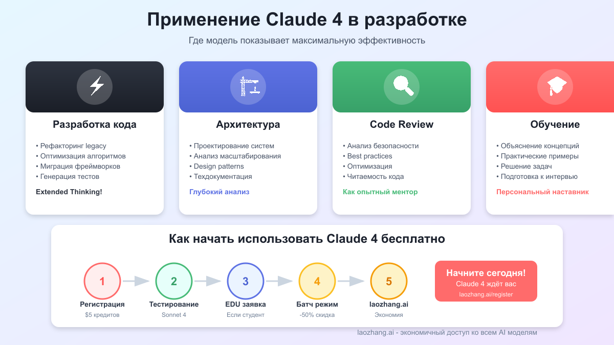 Сценарии использования Claude 4