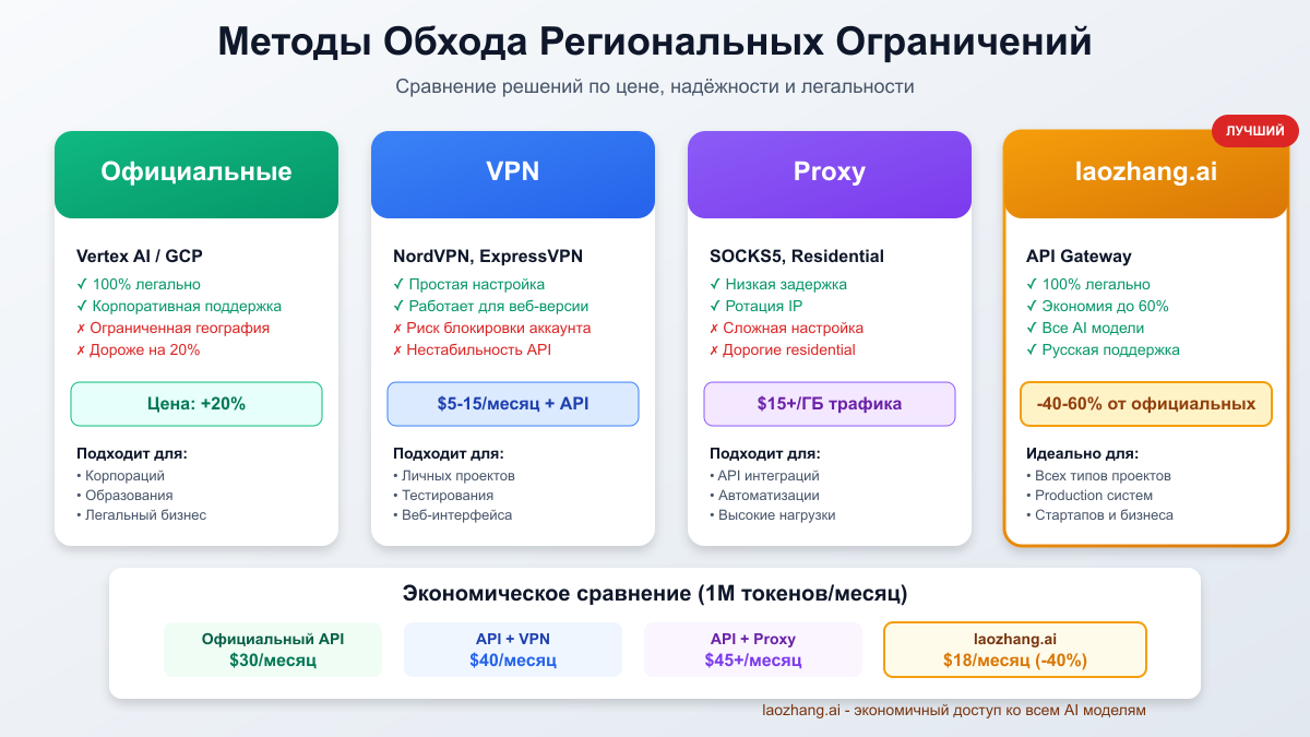 Методы обхода региональных ограничений