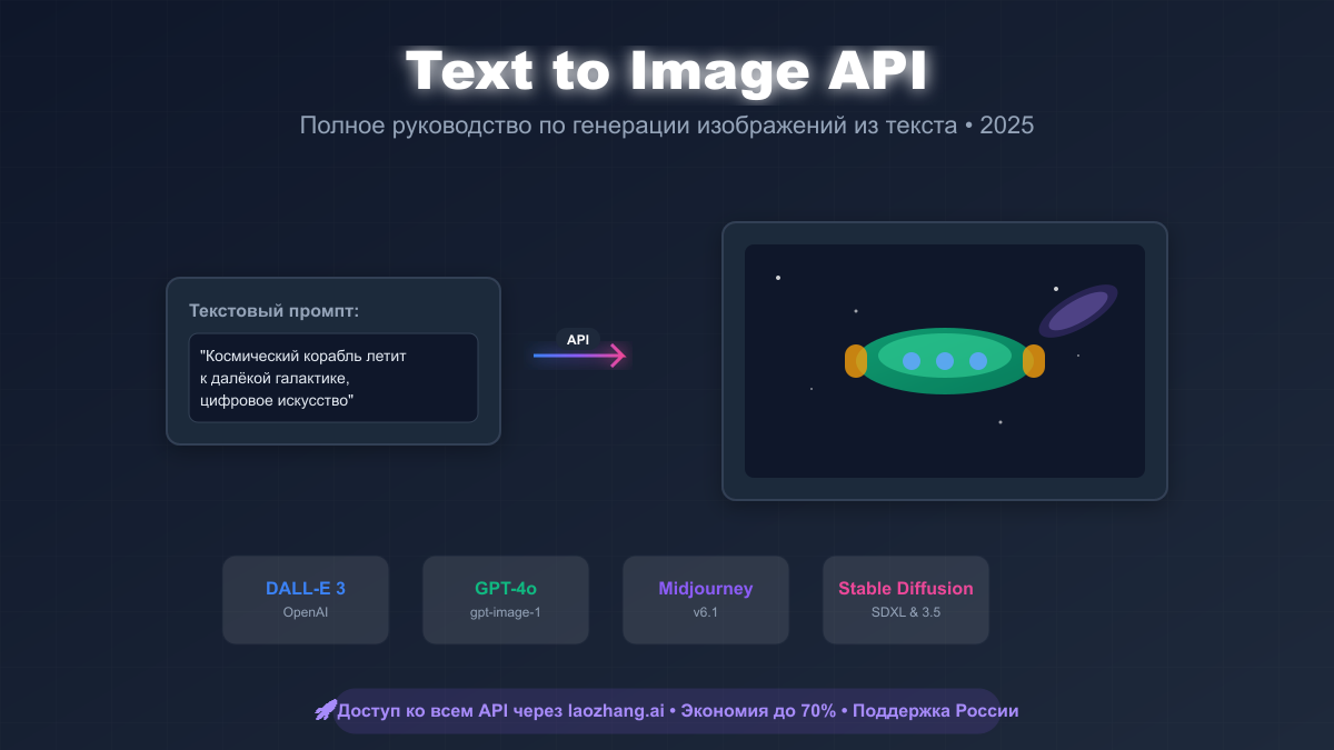 Text to Image API - полное руководство по генерации изображений из текста