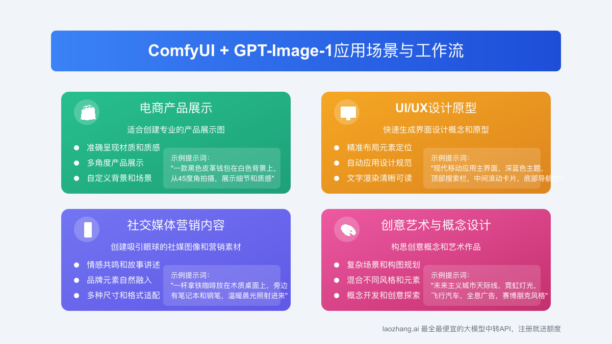 应用场景:ComfyUI与GPT-Image-1的实际应用示例