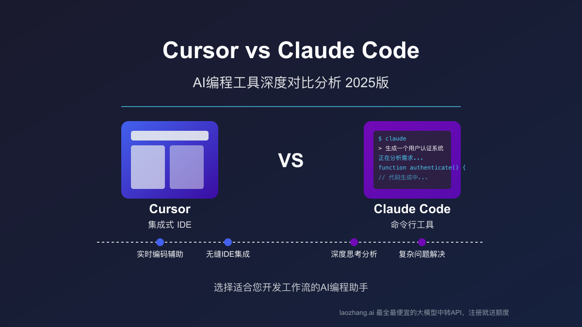 Cursor vs Claude Code全面对比:开发者必看AI编程工具深度分析2025版